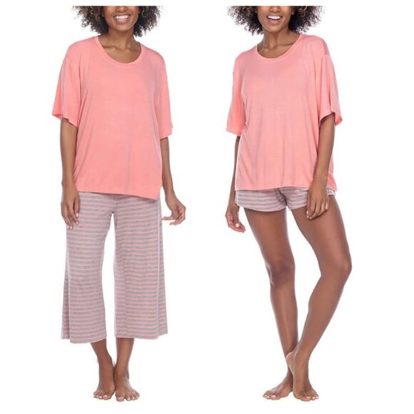 Honeydew Women's 3 Piece Super Soft Jersey Pajama Set NEW - Picture 1 of 5
